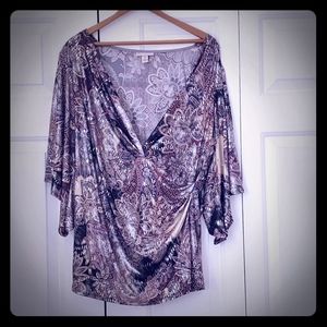 Purpleish top with some bling